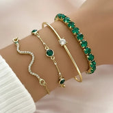 Golden Green Layered Stack
